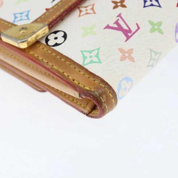 LOUIS VUITTON Multicolor Porte Monnaie Billets Cartes Credit M92983 Auth am9535V - Picture 3 of 16